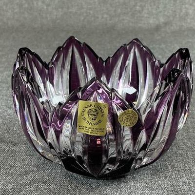 Caesar Crystal Bohemiae EDITA Standard Candy Cup In Violet