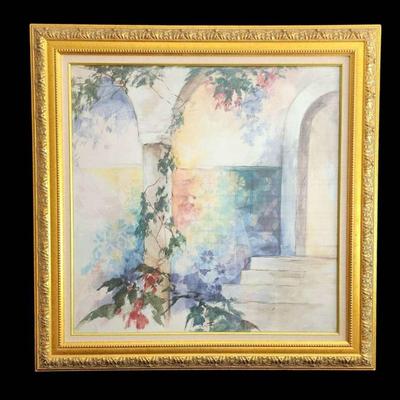 "Mediterranean Arches" Print by Caroline Mirror - Crown Fine Arts, N. Wilkesboro, NC