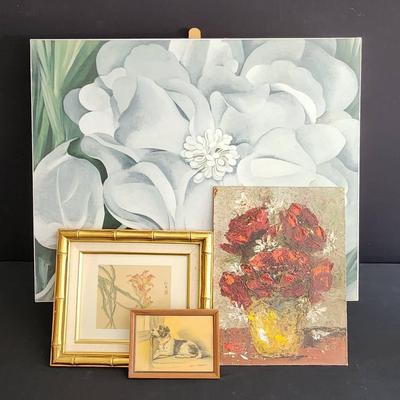 Eclectic Art Collection - Floral, Botanical, Dog Portrait & More!