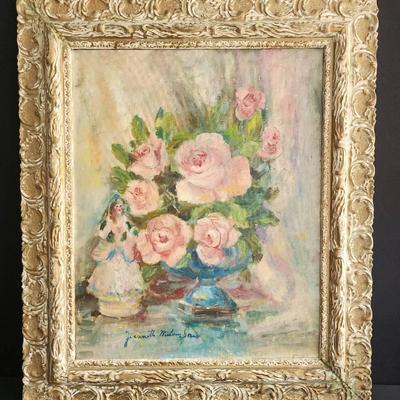 Elegant Floral Still Life by Texas Artist Jeannette Milam Jones