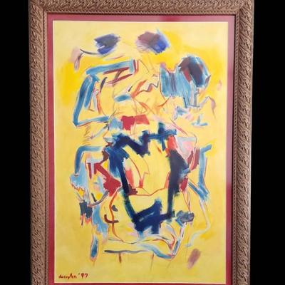 Original Abstract Expressionist Painting - Signed "Koolingha '97"