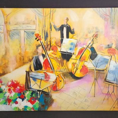 "Sensational Symphony" - Original Michael Rozenvain Painting -  - A Vibrant Celebrati