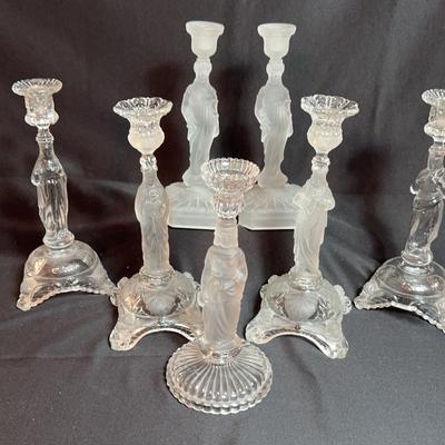 Religious Glass Candlesticks (7)