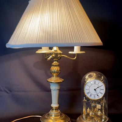 Lamp And Howard Miller Clock