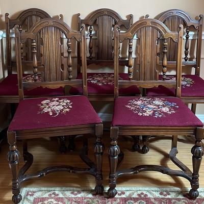 Set Of Antique Dining Chairs