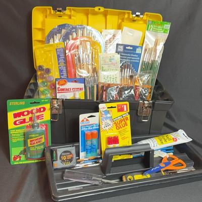 Craft Supplies And Tool Box
