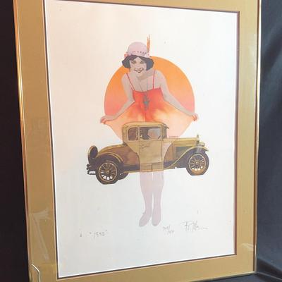 Bart Forbes Lithograph Flapper Girl