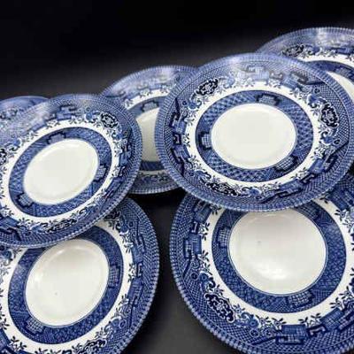 (7) Churchill England Tea Cup Saucers

