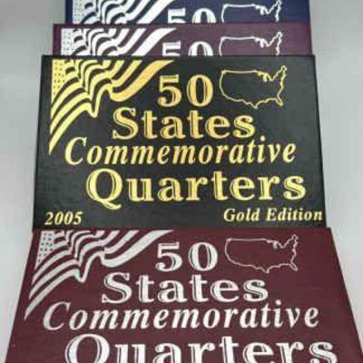 2005 50 States Commemorative Quarters-Denver Mint, Gold, Platinum & Philadelphia
