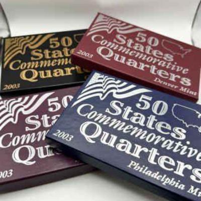 2003 50 States Commemorative Quarters-Denver Mint, Gold, Platinum & Philadelphia
