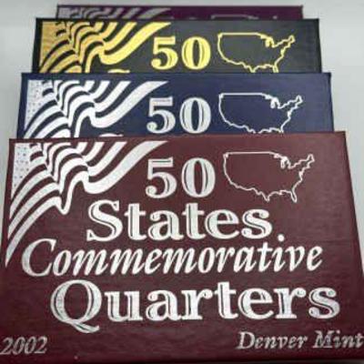 2002 50 States Commemorative Quarters-Denver Mint, Gold, Platinum & Philadelphia
