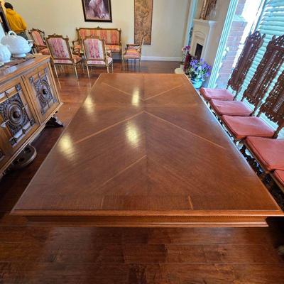 Antique 19th Century French Renaissance Style Dining Table