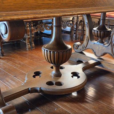 Antique 19th Century French Renaissance Style Dining Table