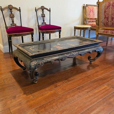 Antique 19th century Chinoiserie table 
