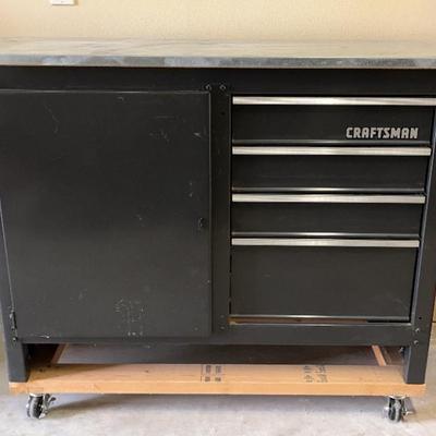 Craftsman Workbench w/ Storage Drawers & Contents