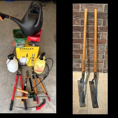 Stanley Backpack Sprayer (NIB) With Yard Tool Variety