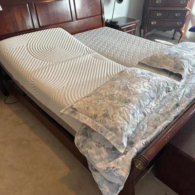 Tempur-Pedic King Bed, Dual Adjustable