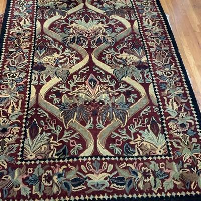 8’x5’4” Handmade In India Wool Rug