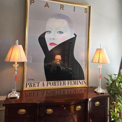 George Razzia Pret A Porter Feminin Art Print Framed