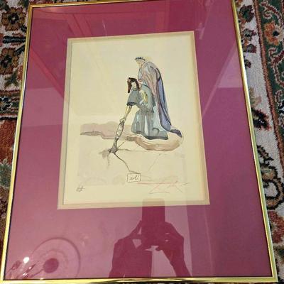 Salvador Dali Signed Lithograph Art Divine Comedy 