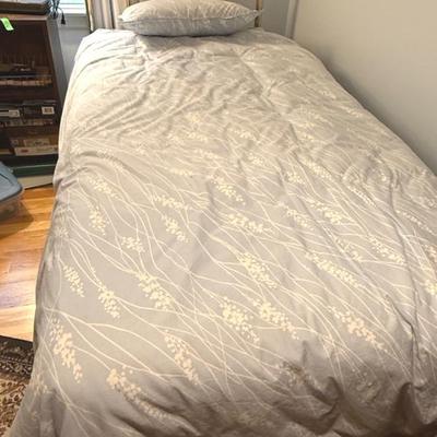 Twin Bed Brass Style Headboard And Frame 