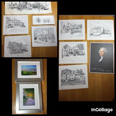 Collection Of Black And White Prints And Color Richmond Prints  