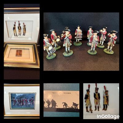 Frontline Figurines, Napolian Soldiers 1812, Signed John Dziuba Art Framed 