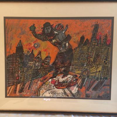 Theo Tobiasse "Diaspora" Signed Lithograph 