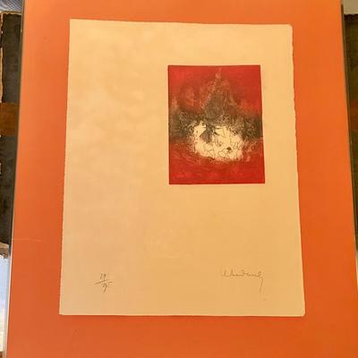 Hoi Lebadang (1921-2015) etching with relief, signed And Numbered