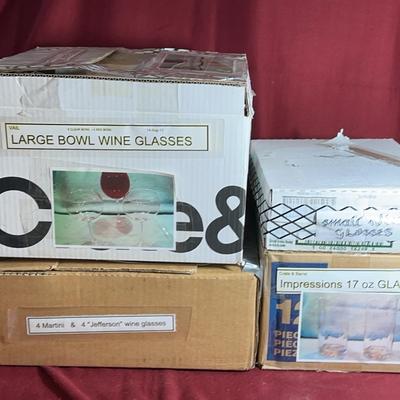 Crate And Barrel And Other Glasses 