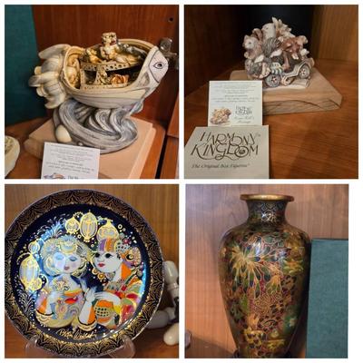 Harmony Kingdom Box Figurines, Asian Decor, Art Glass