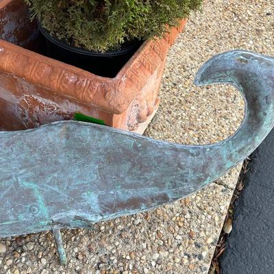 Copper Whale Weather Vane