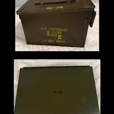  Vintage Military And Military Like Boxes 