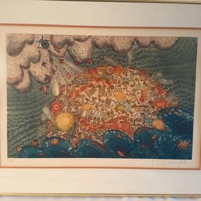 F Deberdt Signed Print 