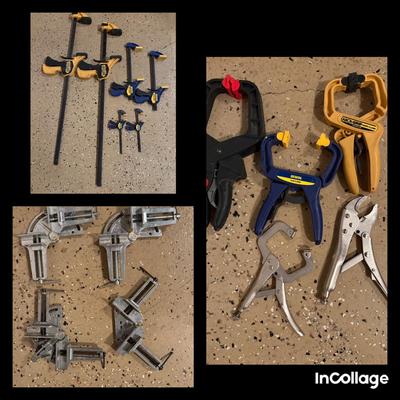 Assortment Of Clamps-Bar Clamps, Corner Clamps & More