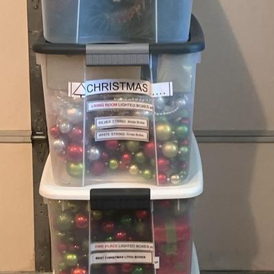 Christmas Decor-4 Totes  