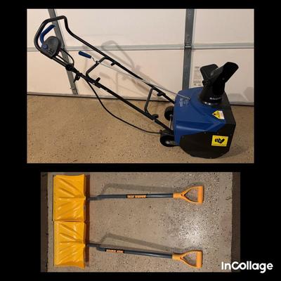 Snow Joe Electric Snow Thrower & 2 Snow Shovels  