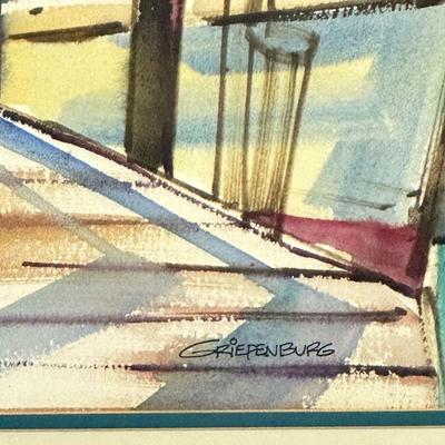 Vintage Signed Watercolor Painting