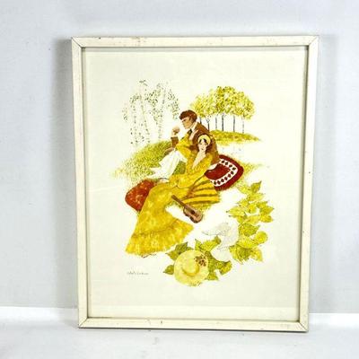 Vintage 1970's Gloria Erickson Framed Artwork
