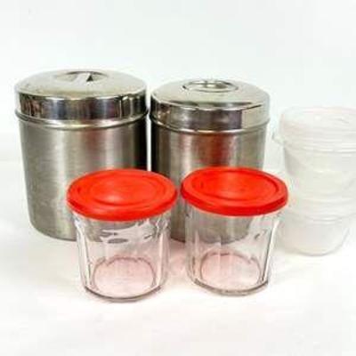 Vintage Kitchen Storage: Metal Canisters, Glass Jars, Plastic Containers