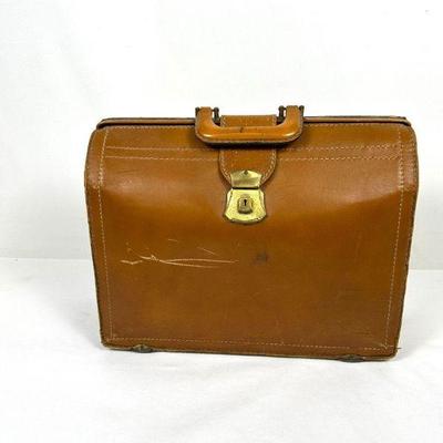 Vintage 1950's Leather Briefcase