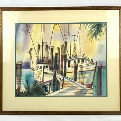 Vintage Signed Watercolor Painting