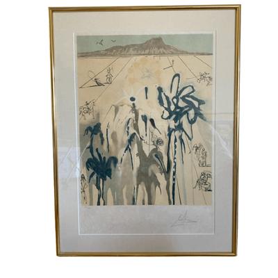 Salvador Dalí "Diamond Head" Lithograph w/ appraisal
