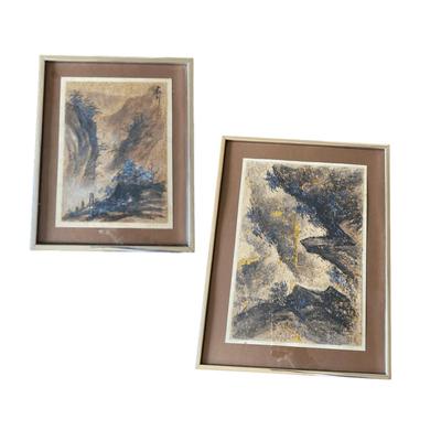 Shu Tang Dong Watercolors Signed Originals