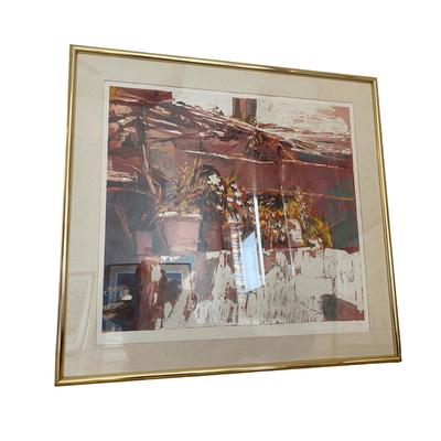 Nicola Simbari "Balcony in Amalfi" Lithograph 33/200 w. original receipt