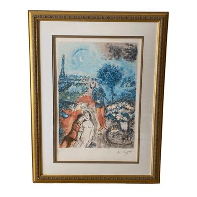 Marc Chagall "Eiffel Tower Serenade" Lithograph 23/250