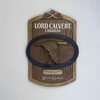 Vintage Lord Calvert Canadian Whiskey Wall Display .jpg
