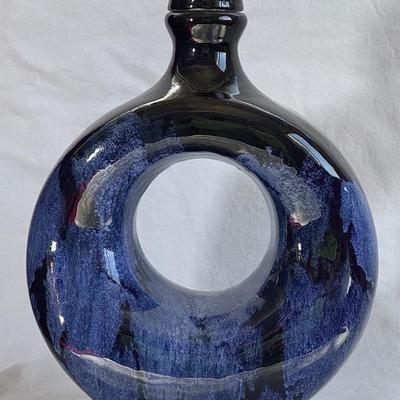 Vintage Cobalt Blue Wine Decanter & Music Box 