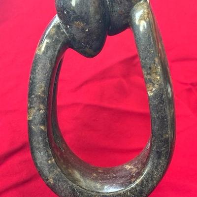 Elliot Romano Shona Opal Stone Anstract Sculpture 