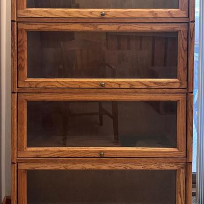 4-Tier Barrister’s Bookcase in Solid Oak